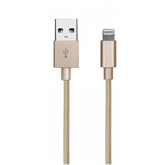 SBS Lightning Cable, 1 Meter, Gold - TECABLEUSBIP5BG