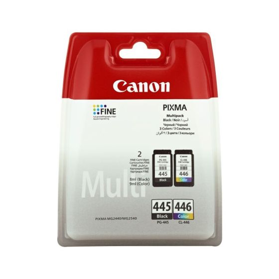 Canon Set of Black and Tri-Color Ink Cartridges - Pack of 2
