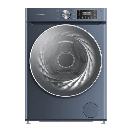 Fresh 8KG Front Load Inverter Washing Machine, Blue- W8DD1255G1OB