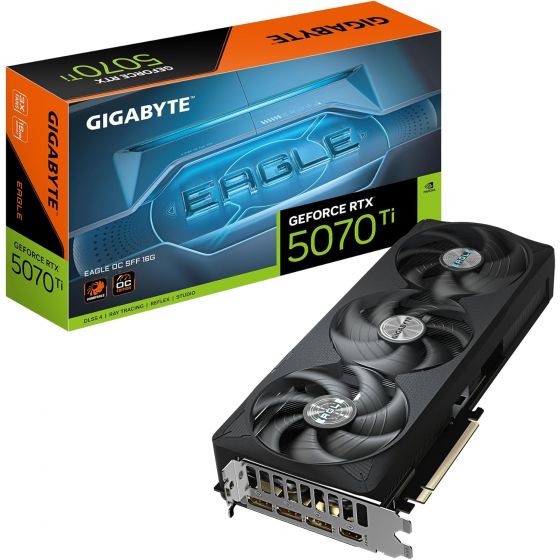 كارت شاشة جيجابايت ايجل، جي فورس RTX 5070 Ti ، سعة 16 جيجا - GV-N507TEAGLE OC-16GD