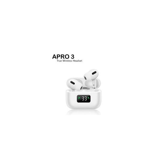 سماعة راس لاسلكية اويم، ابيض - APRO 3