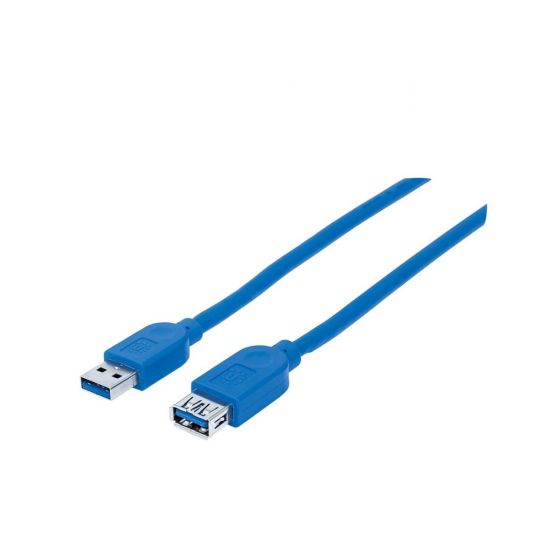 كابل تمديد USB مانهاتن، 1 متر، ازرق - 325394