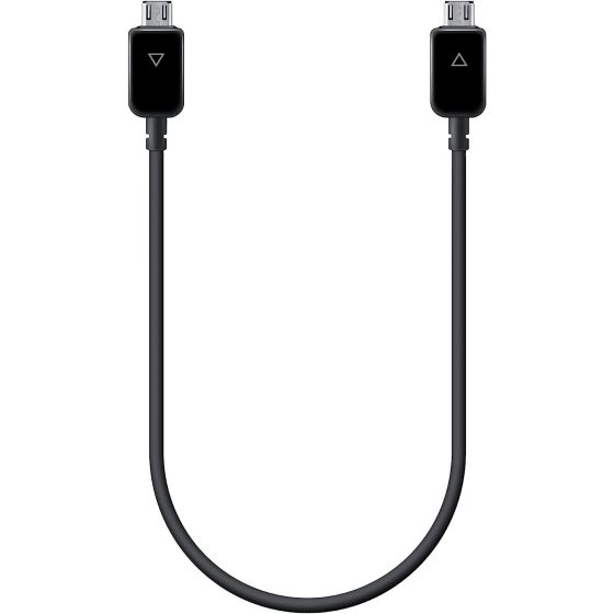 كابل سامسونج مايكرو USB الي مايكرو USB، طوله 30 سم، اسود - EP-SG900U