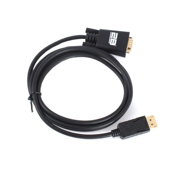 كابل توبي Display Port إلى VGA، طول 1.8 متر، اسود - DC605