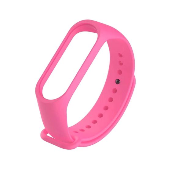 Silicone Replacement Strap for Xiaomi Mi Band 3 Smart Watch - Pink