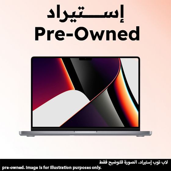 ابل ماك بوك برو 2021، شريحة M1 برو، ١٠ نواة، وحدة معالجة رسومات ١٦ نواة، هارد SSD سعة 512 جيجا، رام 32 جيجا، شاشة 16 بوصة، ماك OS، رمادي سبيس (استيراد)، فئة أ، ضمان 6 أشهر