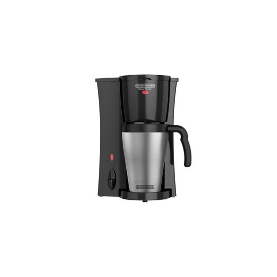 Black and Decker Coffee Maker, 800 Watt, Black Stainless Steel - DCM18S