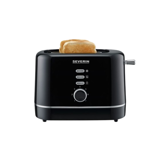 Severin Toaster, 2 Slices, 850 Watt, Black - AT 4321