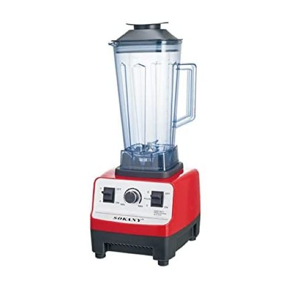Sokany Blender, 4500 Watt, Black and Red - SK-444