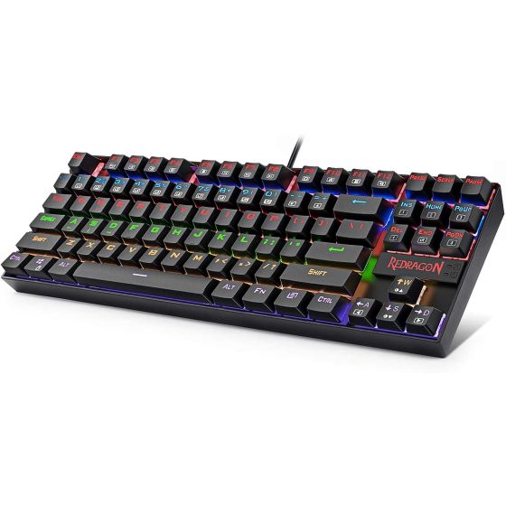 Redragon K552 Mechanical Gaming Wired Keyboard with LED Backlit (Red/Black)