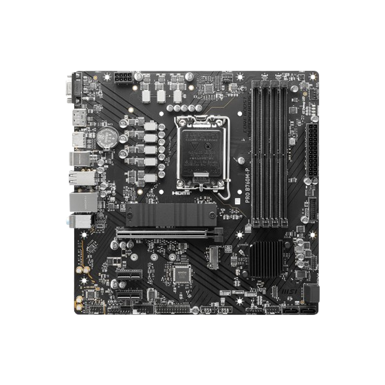 MSI Pro B760M-P Intel B760, LGA 1700, mATX Motherboard, DDR5, RTL8111H LAN