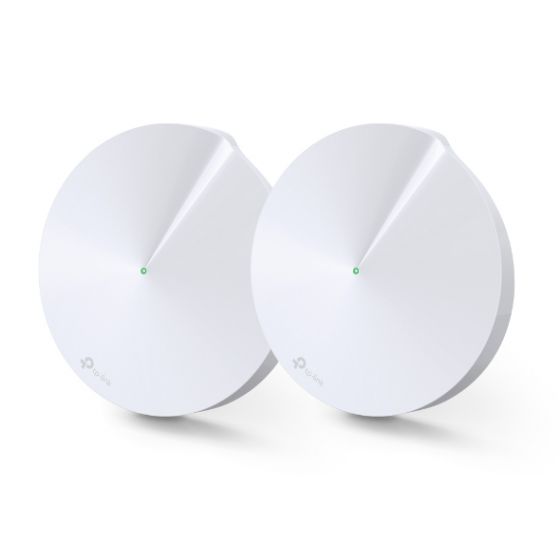 TP-Link Deco M5 Wired and Wireless Whole Home Mesh WiFi System, 2 Packs, 2 Ports, White - AC1300