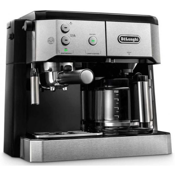 Delonghi Coffee Machine 15 Bar 1750 Watt Silver Black BCO421