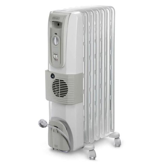 دفاية زيت ديلونجى، 7 ريشة، 1500 وات، ابيض - KH770720V