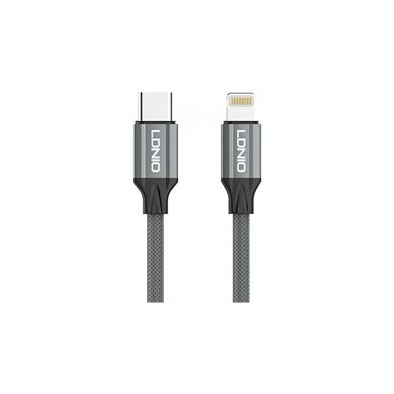 LDNIO Charging Data Cable Type-C To Lightning, 1m, Grey - LC441i