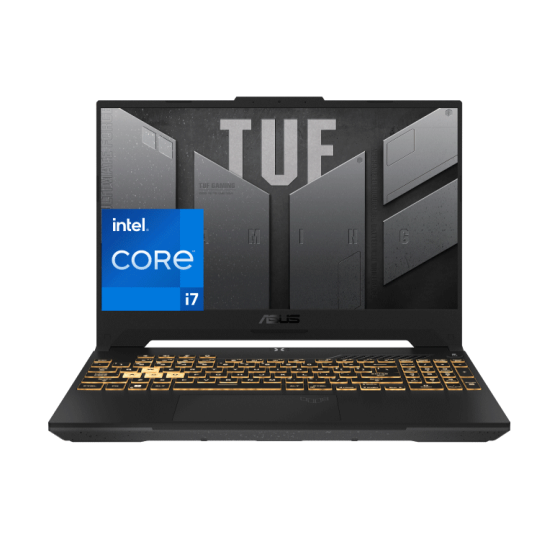 Asus TUF F15 FX507ZC4-HN002W Gaming Laptop, 15.6 Inch, Intel Core i7-12700H, 512GB SSD, 16GB RAM, Nvidia GeForce RTX 3050 4GB, Windows 11 - Mecha Gray