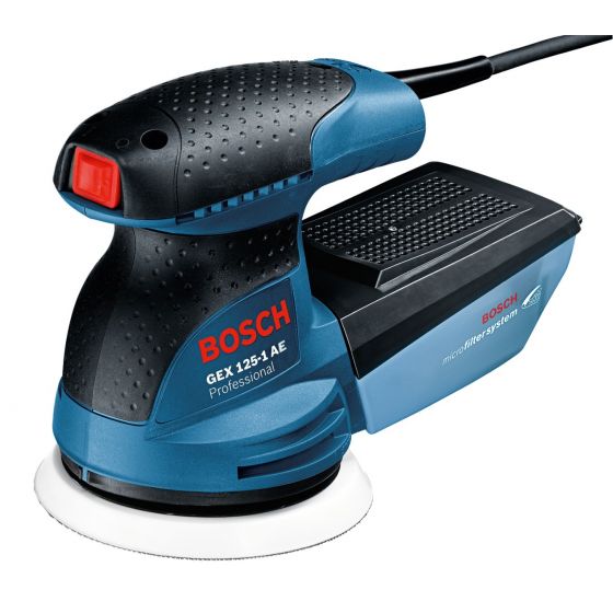 Bosch Professional Random Orbit Sander, 250 Watt, Blue \ Black, GEX 125-1 AE 