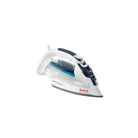 Tefal Smart Protect Steam Iron, 2600 Watt, White - FV4980