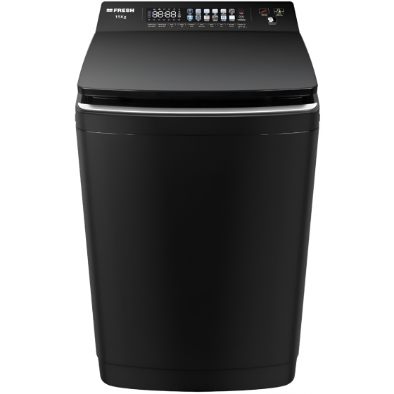 Fresh Top Load Washing Machine, 15 KG, Panorama Black - FTM-15B