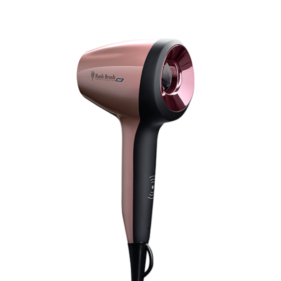Rush Brush Smart Hair Dryer - Rose Gold X Black