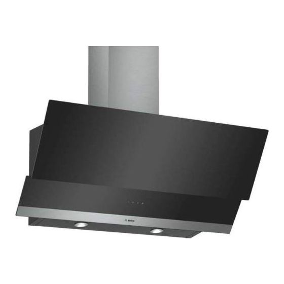 Bosch Series 2 Built-In Hood, 90cm, Black - DWK095G60
