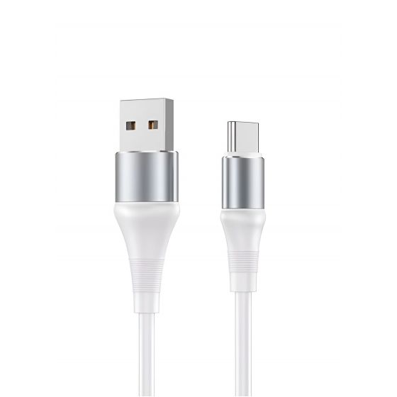 كابل شحن  USB-A الى USB-C، طول 1 متر، ابيض - AS130