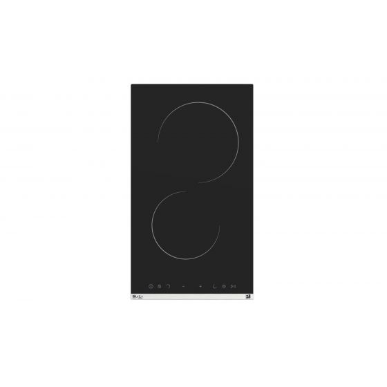Purity Built-in Electric Hob, 30cm, 2 Burners, Black - V3050