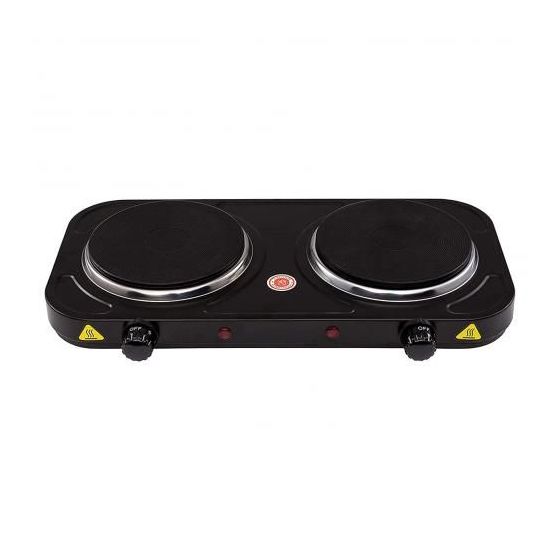 Sokany Electric Dual Stove, 2000 Watt, Black - SK-5107