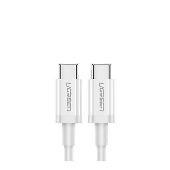 كابل USB-C يوجرين، 60 وات، 1 متر، ابيض - US264