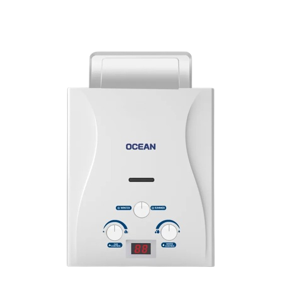 سخان غاز اوشن، 6 لتر، ابيض- OCEGWH6NGD