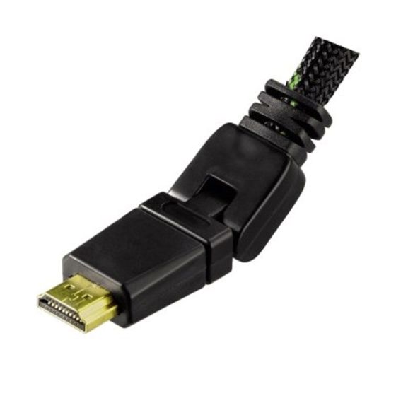 كابل HDMI تو بي، 1.8 متر، يدور بزاوية 360 درجة، اسود - CV895