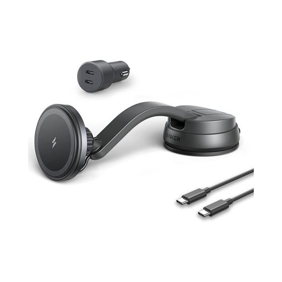 Anker 613 MagGo Magnetic Wireless Car Charger, Black - B2930G11