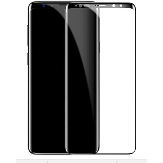Baseus Tempered Glass Screen Protector for Samsung Galaxy S9 Plus - Transparent with Black Frame