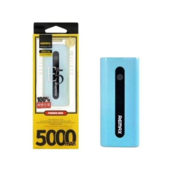 Remax Power Bank, 5000 mAh, 2 Ports, Blue- AC25