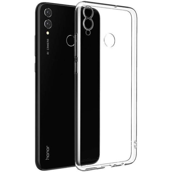 silicone cover case for huawei honor 8x-clear