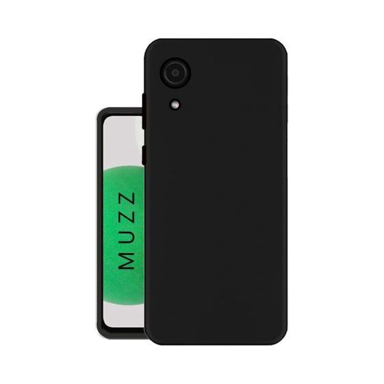 Stratg Silicone Back Cover for Samsung Galaxy A03 Core - Black