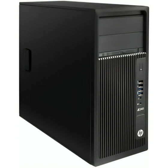 كيسة كمبيوتر اتش بي Z240  وركستيشن تاور، انتل زيون E3-1245 V5، هارد HDD سعة 1 تيرا، 8 جيجا رام، كارت شاشة انتل جرافيكس، دوس- اسود