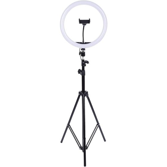 Ring Light with Tripod Stand for Smartphones, 210 Cm, Black - Sl300