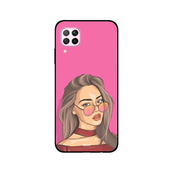 Cielito Savage Girl Pink Background Printed Back Cover for Huawei Nova 7i