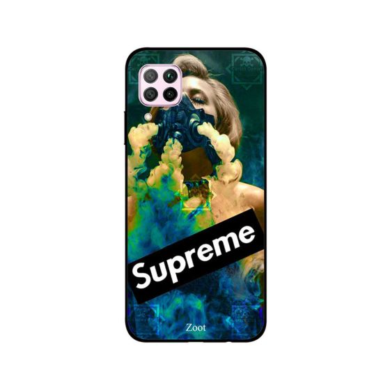 جراب ظهر زوت بطبعة فتاة وكلمة Supreme لهواوي نوفا 7i