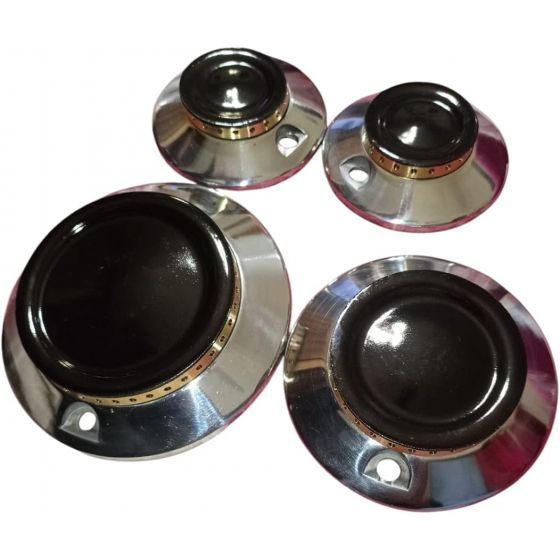 Set of Gas Stove Burners for Kiriazi and Technogas Stoves, 4 Burners - Multi Color
