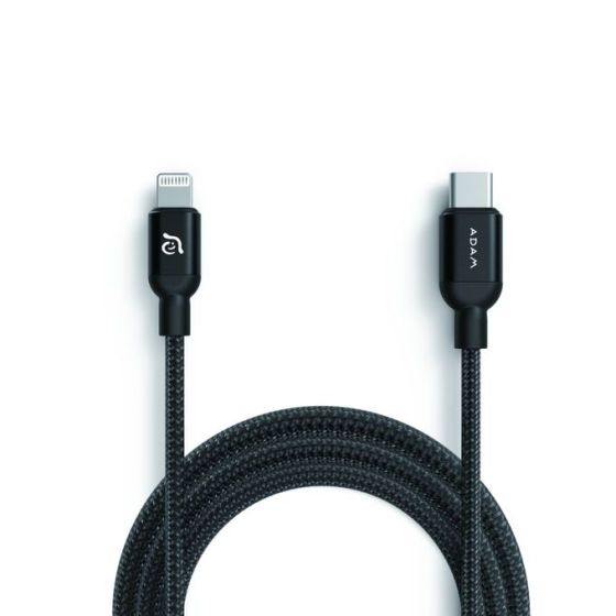 كابل USB -C الى لايتنينج ادم ايلمنتس بيك II، طول 1.2 متر، اسود - C120B