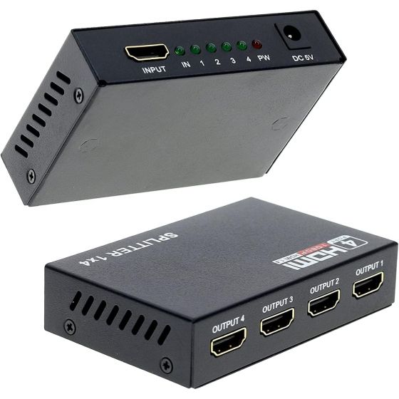 1080p HDMI 4 Port Hub Splitter