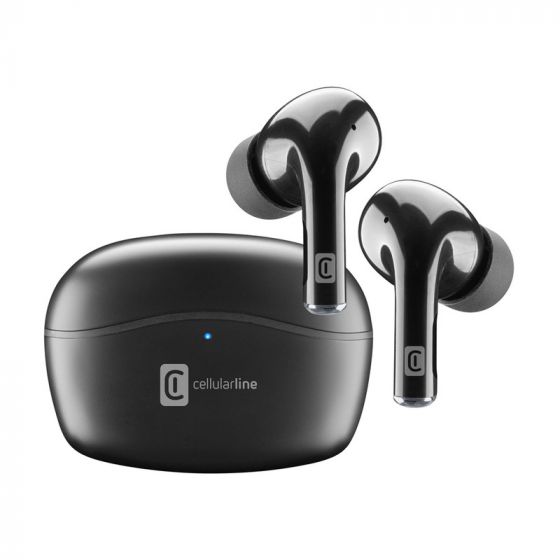 Cellularline Vivid Earbuds with Active Noise Cancellation  - Black