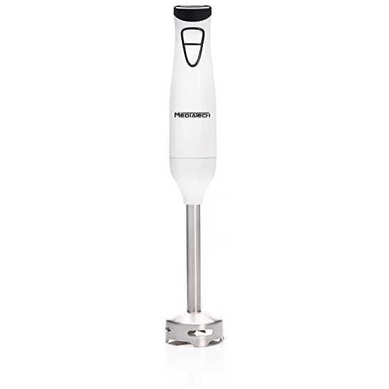 Media Tech Turbo Mix Hand Blender, 500 Watt, White - MT-HB26