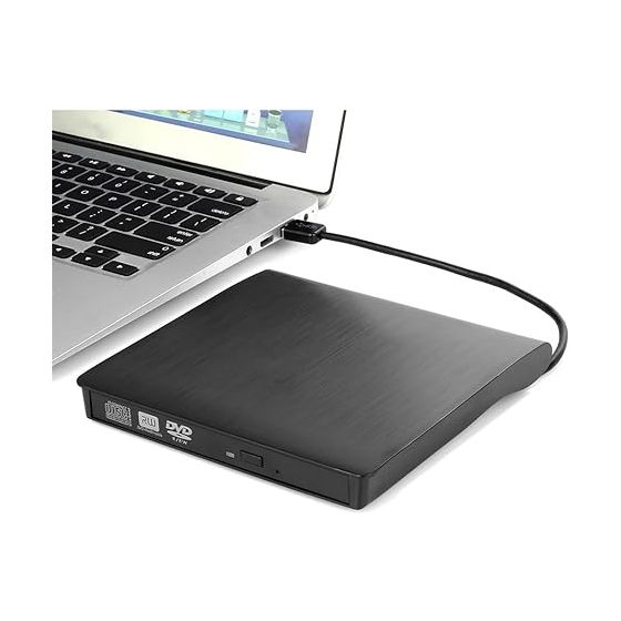 Intendvision External CD DVD Drive, USB 3.0 - Black