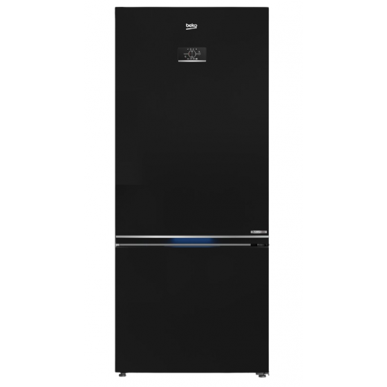 Beko No Frost Refrigerator, 509 Liters, Black - RCNE590E35ZXP3