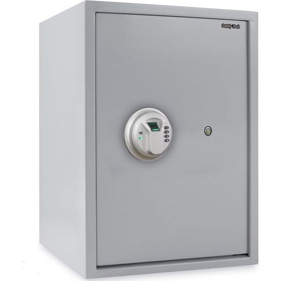 Safety Tech Fingerprint Safe Box, Silver - GN50F16