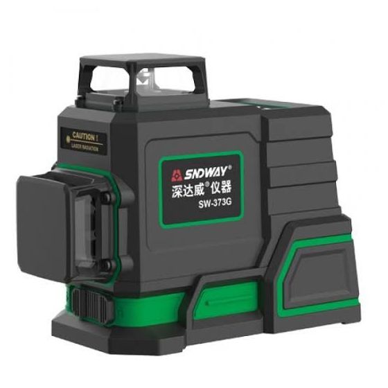 جهاز ليزر خطي سندواي، 30 متر، اسود/اخضر - SW-373G