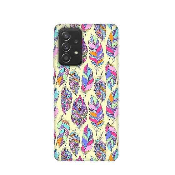 Feathers Silicone Printed Back Cover for Samsung Galaxy A13 4G